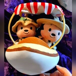 Itty Bitty Disney jungle Mickey and Minnie mouse plush new